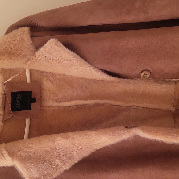 Hilary Radley beigh suede and sherling knee length coat Never been worn. - Picture 4 of 4